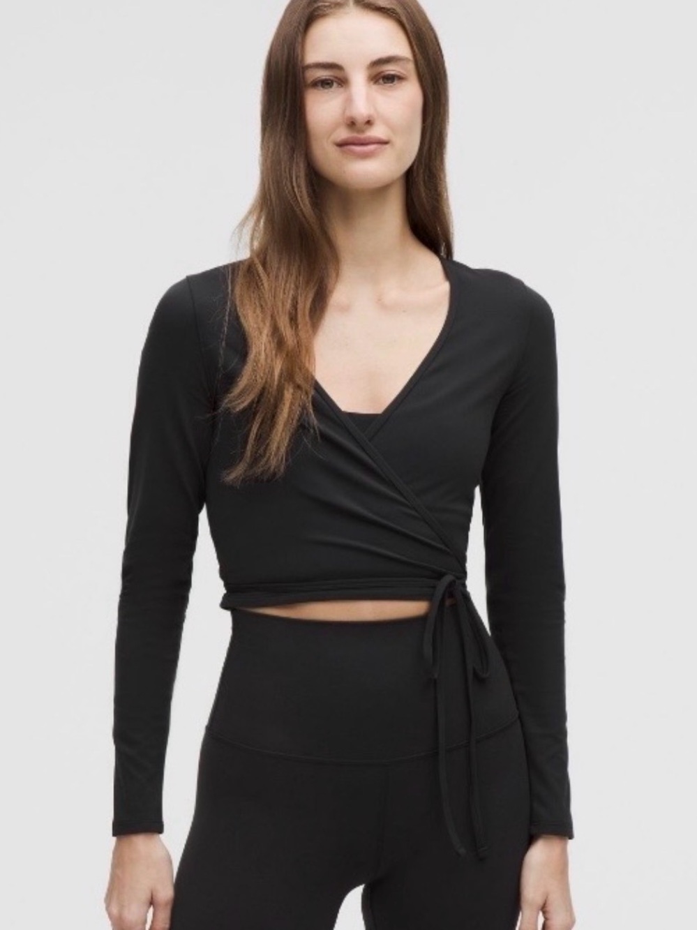 Lululemon Nulu Long Sleeve Cropped Wrap Top